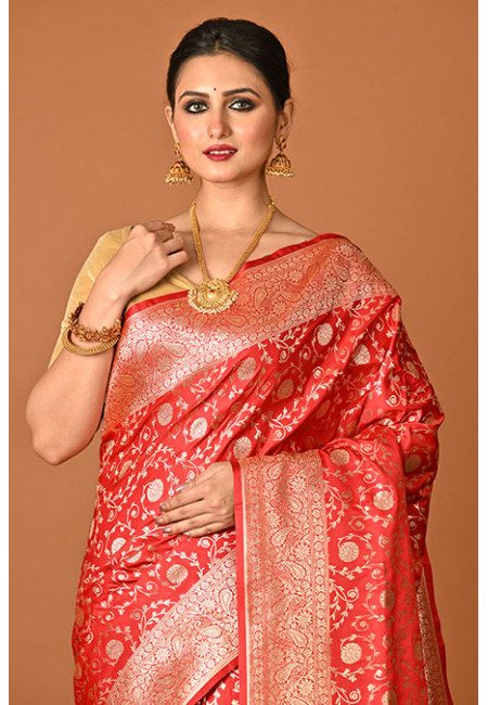 Red Color Bridal Banarasi Saree (She Saree 2458)