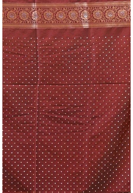 American Brown Color Single Katan Banarasi Silk Saree (She Saree 2200)