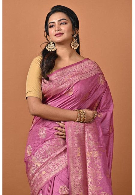Charm Pink Color Soft Manipuri Silk Saree (She Saree 2204)