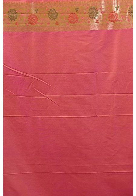 Deep Fuschia Pink Color Designer Semi Katan Banarasi Silk Saree (She Saree 2220)