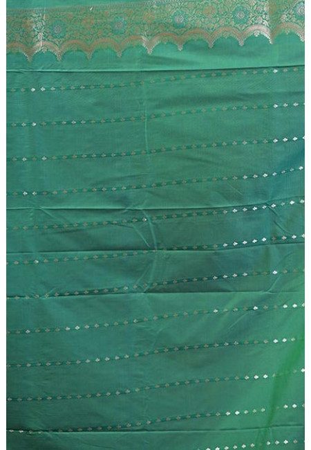 Green Color Designer Semi Katan Banarasi Silk Saree (She Saree 2223)