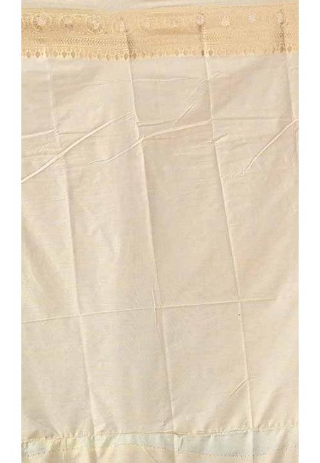 Off White Color Soft Manipuri Silk Saree (She Saree 1624)