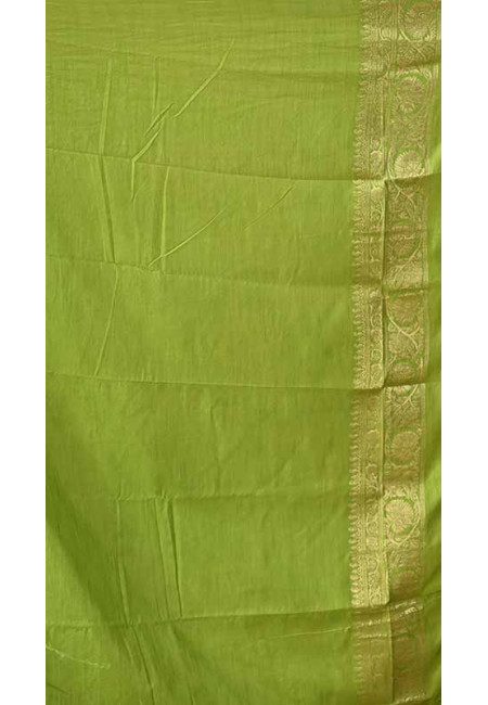 Deep Olive Green Color Soft Manipuri Silk Saree (She Saree 1625)