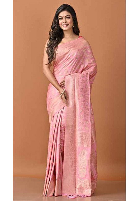 Baby Pink Color Soft Manipuri Silk Saree (She Saree 1643)