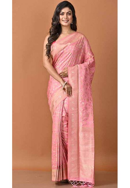 Baby Pink Color Soft Manipuri Silk Saree (She Saree 1646)