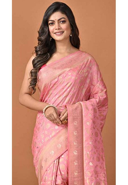 Baby Pink Color Soft Manipuri Silk Saree (She Saree 1646)