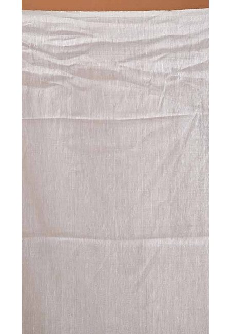 Off White Color Organic Linen Cotton Saree (She Saree 1681)