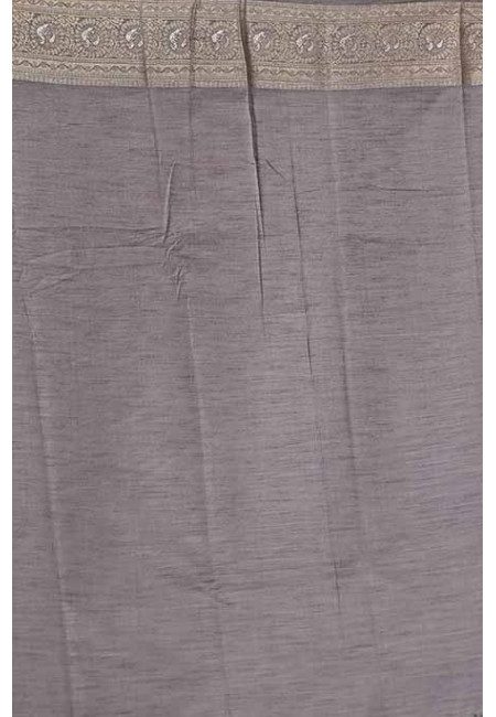 Grey Color Soft Manipuri Silk Saree (She Saree 1693)