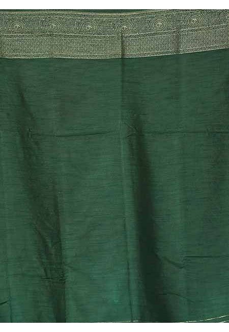 Bottle Green Color Soft Manipuri Silk Saree (She Saree 1701)