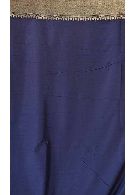 Navy Blue Color Semi Katan Silk Saree (She Saree 1720)