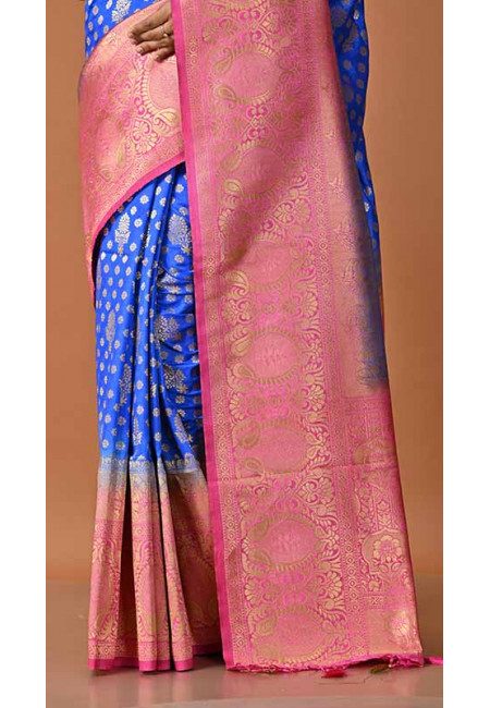 Royal Blue Color Semi Katan Silk Saree (She Saree 1721)