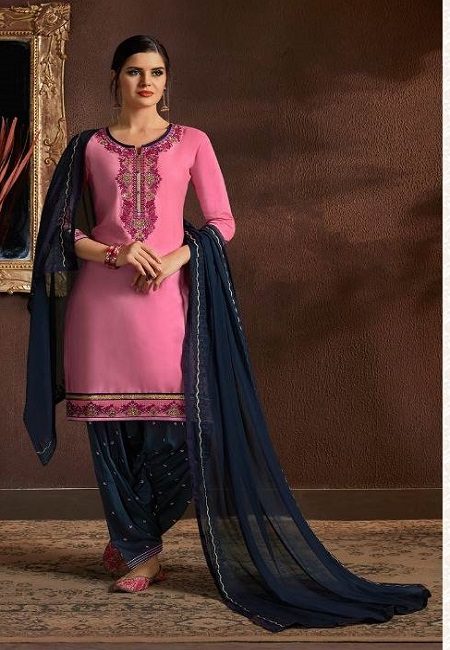 Pink Color Designer Salwar Patiala Set (She Salwar 521)
