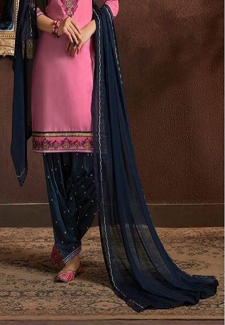 Pink Color Designer Salwar Patiala Set (She Salwar 521)