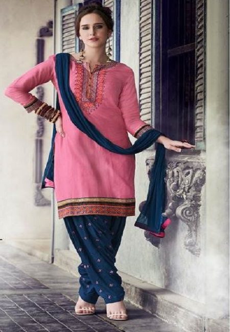 Pink Color Designer Salwar Patiala Set (She Salwar 503)