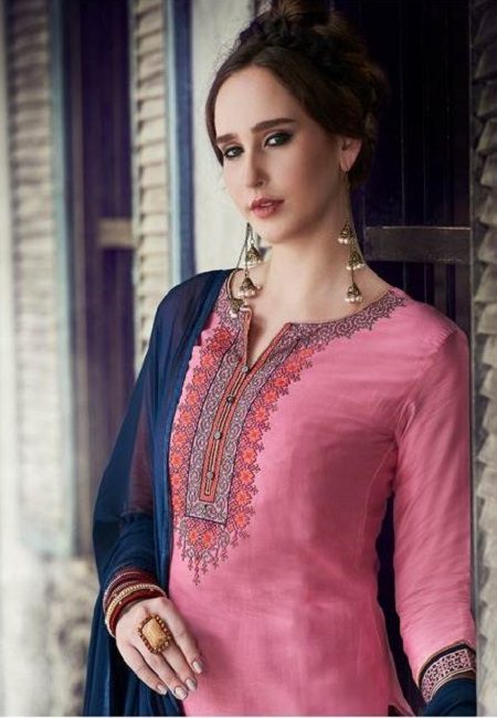 Pink Color Designer Salwar Patiala Set (She Salwar 503)