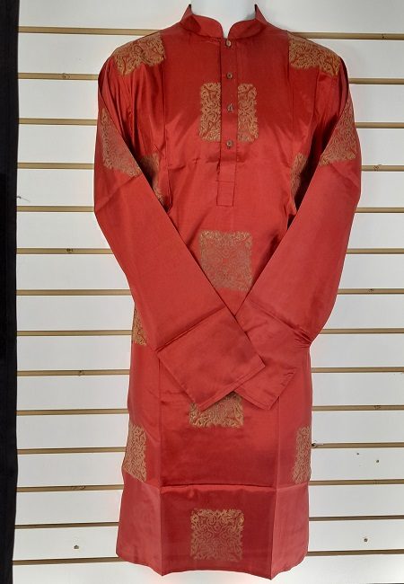 Maroon Color Printed Regular Fit Silk Punjabi (She Boutique Punjabi 524)