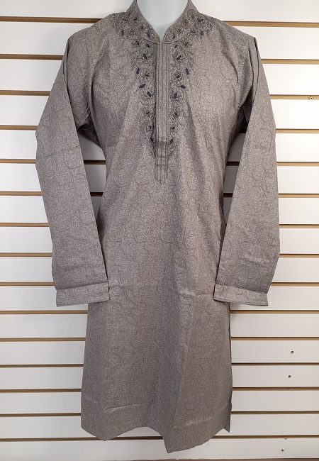Grey Color Cotton Embroidery Punjabi (She Boutique Punjabi 535)