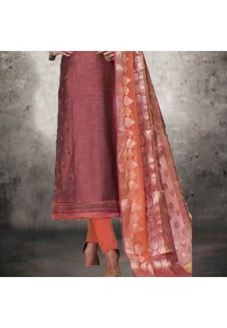 Rose Gold Color Designer Salwar Suit (She Salwar 552)