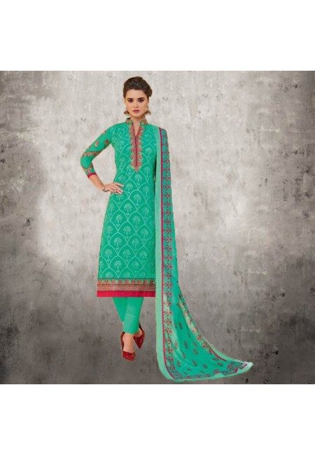 Deep Sea Green Color Designer Salwar Suit Set (She Salwar 579)
