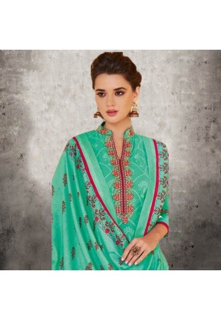 Deep Sea Green Color Designer Salwar Suit Set (She Salwar 579)