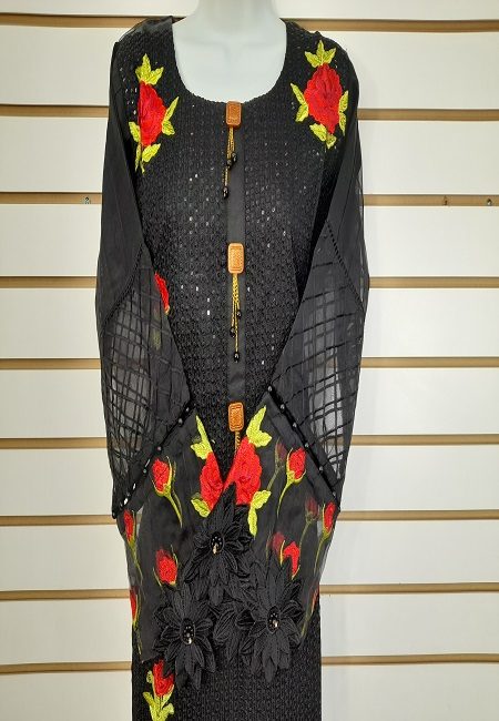 Black Color Pakistani Designer Salwar Suit Set (She Salwar 574)