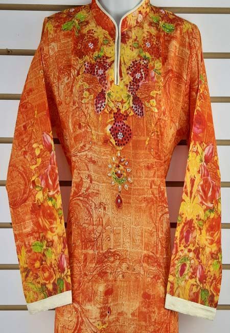 Orange Color Boutique Suit Set (She Boutique Suits 505)