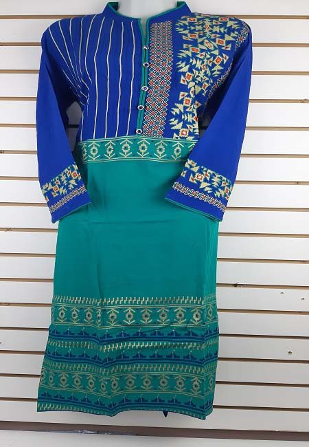Royal Blue & Emerald Green Color Boutique Suit Set (She Boutique Suits 517)