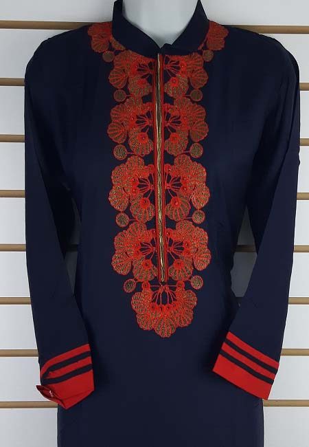 Navy Blue Color Boutique Suit Set (She Boutique Suits 519)
