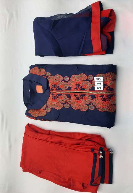 Navy Blue Color Boutique Suit Set (She Boutique Suits 519)