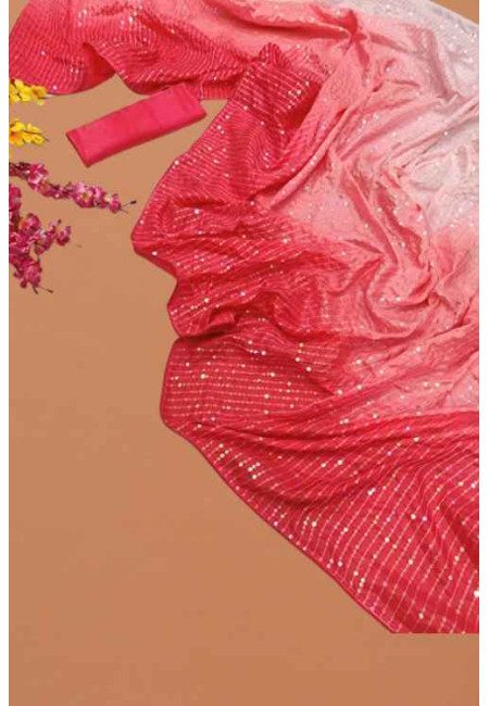 Pink Color Designer Chinon Party Wear Saree (She Saree 1814)