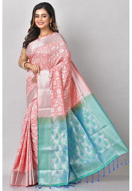 Peach Color Mysore Silk Saree (She Saree 1062)