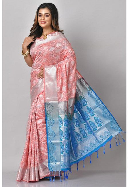 Peach Color Mysore Silk Saree (She Saree 1065)