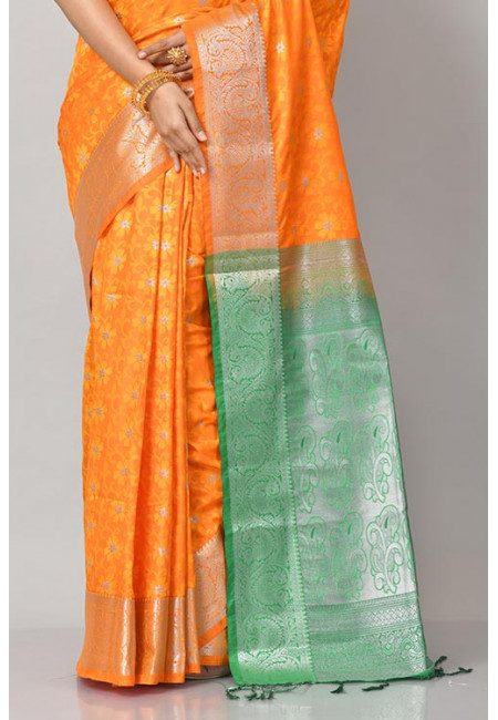 Orange Color Mysore Silk Saree (She Saree 1088)