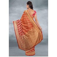 Draping And Blouse Styles of Party Wear Saree