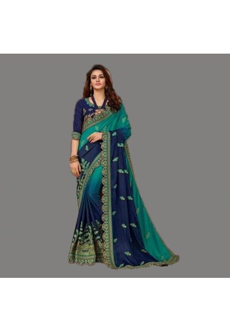 Blue Color Designer Silk Saree (She Saree 594)
