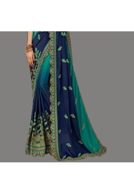 Blue Color Designer Silk Saree (She Saree 594)