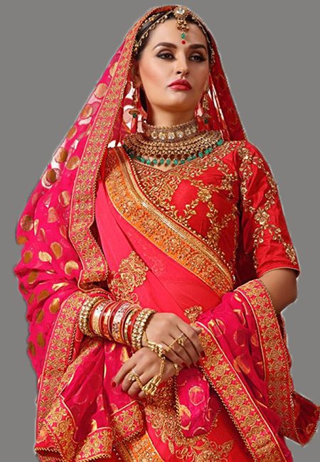 Peach Pink Color Designer Chiffon Saree (She Saree 640)