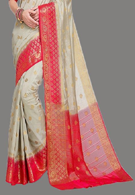 Grey Color Madurai Silk Saree (She Saree 623)