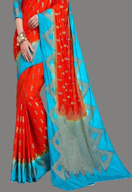 Red Color Madurai Silk Saree (She Saree 625)