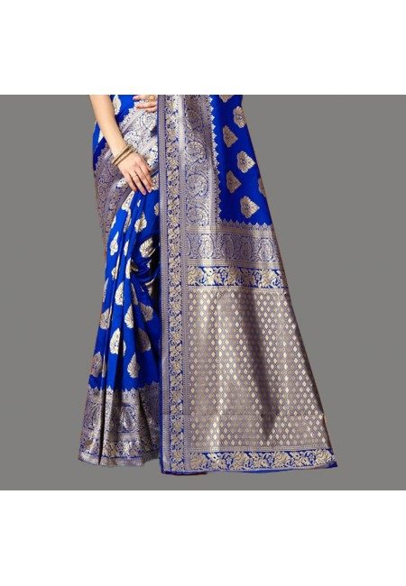Royal Blue Color Designer Soft Fancy Silk Saree (She Saree 658)